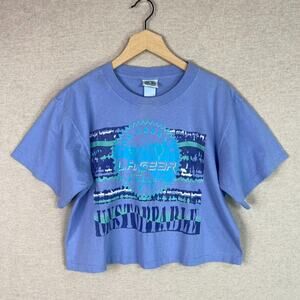 Vintage LA Gear Womens Baby Tee One Size Single Stitch Spellout Logo Boxy 90s